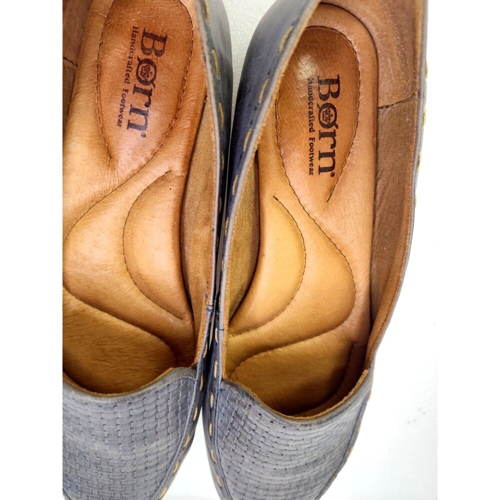 Born Womens Maple Campanula Gray Leather Slip On Flat Loafers Size 9.5/ 41 - Picture 11 of 12